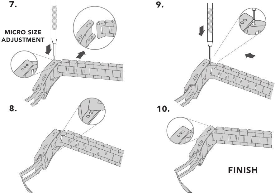 DE METALEN ARMBAND VERKLEINEN - Stap 3