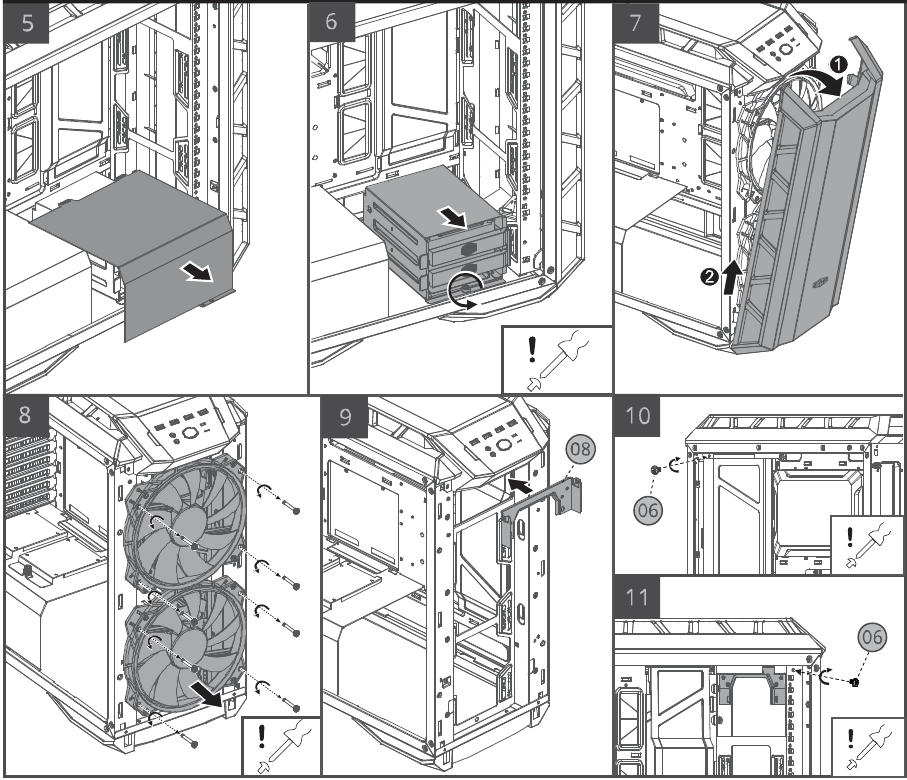 Installatie radiator aan de voorkant - Stap 2