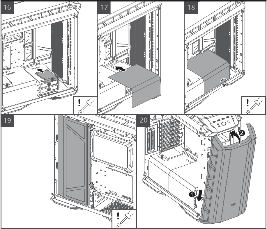 Installatie radiator aan de voorkant - Stap 4