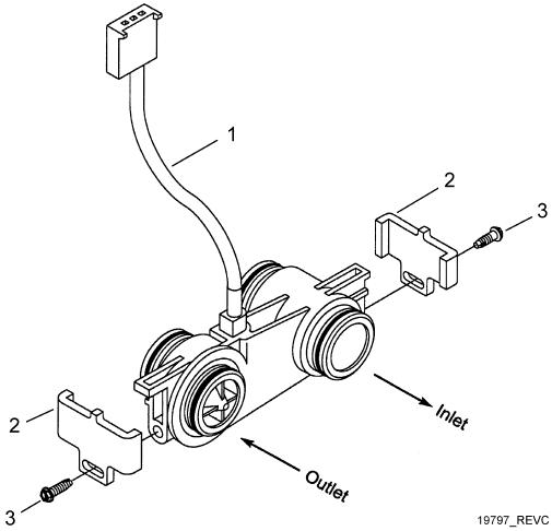 3/4in Plastic Turbinemeter-assemblage