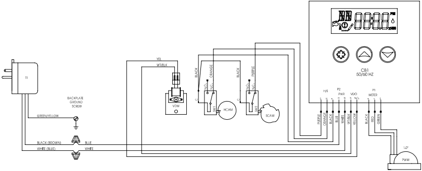 Bedradingsschema - 2750SXT/2850SXT