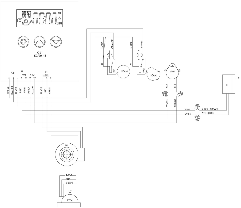 Bedradingsschema - 9000SXT/9100SXT/9500SXT