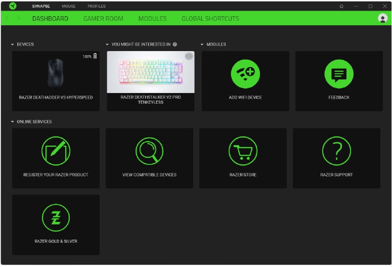 SYNAPSE-TABBLAD - Subtabblad Dashboard