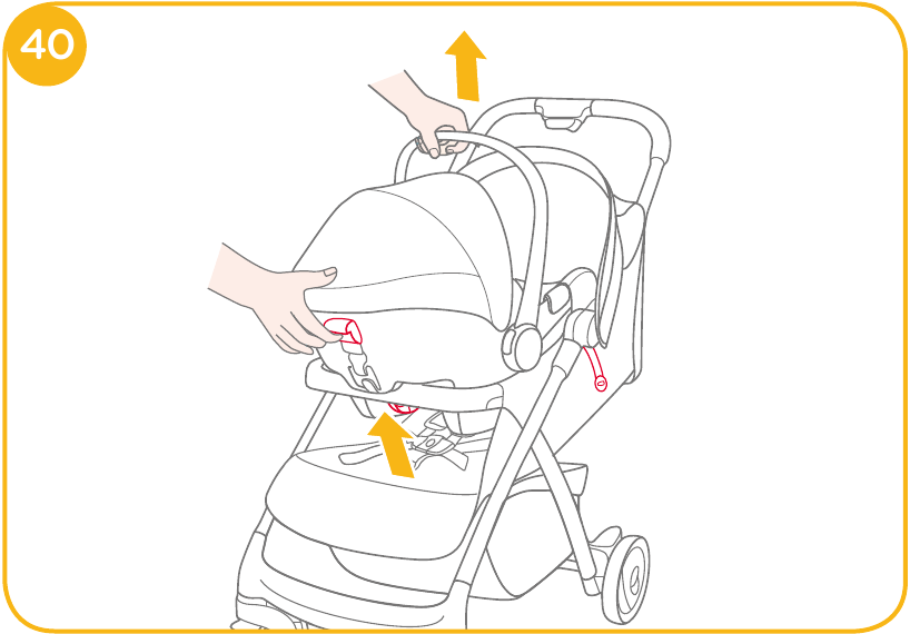 Het product van Joie-kinderwagens verwijderen - Stap 2