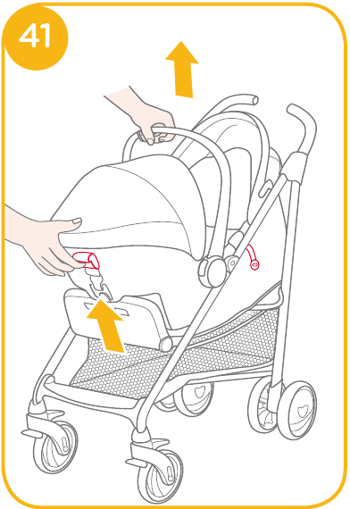 Het product van Joie-kinderwagens verwijderen - Stap 3