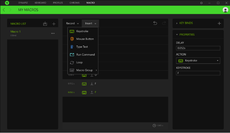 Configureren - Tabblad Macro's - Stap 4
