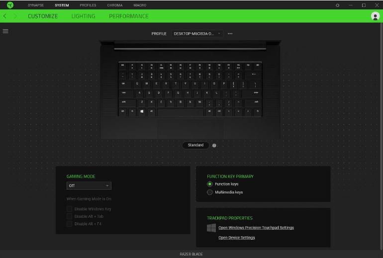 Configureren - Tabblad Systeem - Stap 1