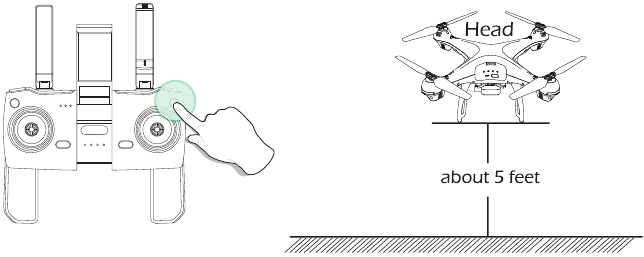 WERKING - Opstijgen/landen met &eacute;&eacute;n toets
