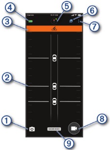 Interface van de Varia-app