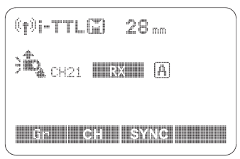 LCD-scherm in drie modi - Modus 3
