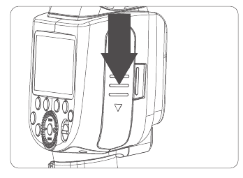 De batterij plaatsen en verwijderen - Stap 1