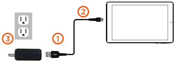 Je tablet opladen