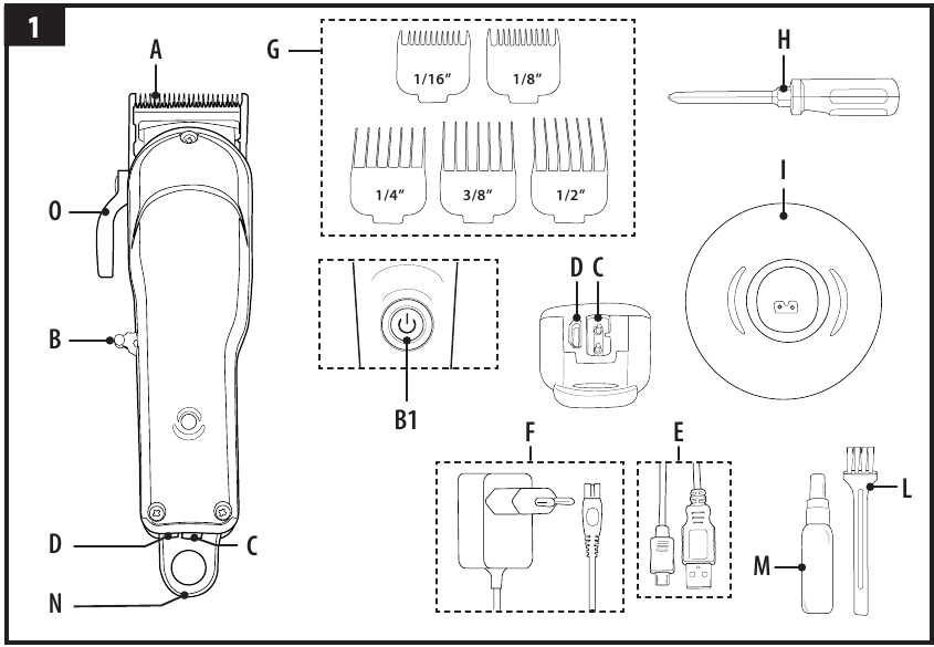 BESCHRIJVING VAN HET APPARAAT/ACCESSOIRES