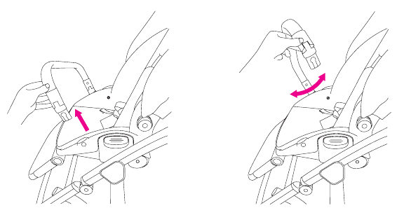 Veiligheidsbeugel van de kinderwagen - Stap 2