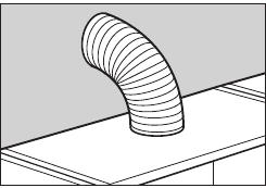 De afzuigbuis aansluiten op de ventilatie