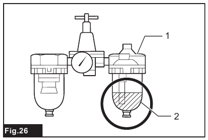 Onderhoud van compressor, luchtsysteem en luchtslang - Stap 3