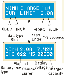 NiCd/NiMH-batterij laden
