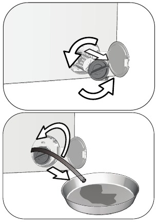 Het product heeft een noodwaterslang