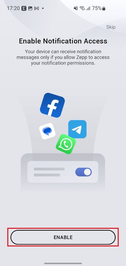 Toegang tot meldingen inschakelen op de Zap-app