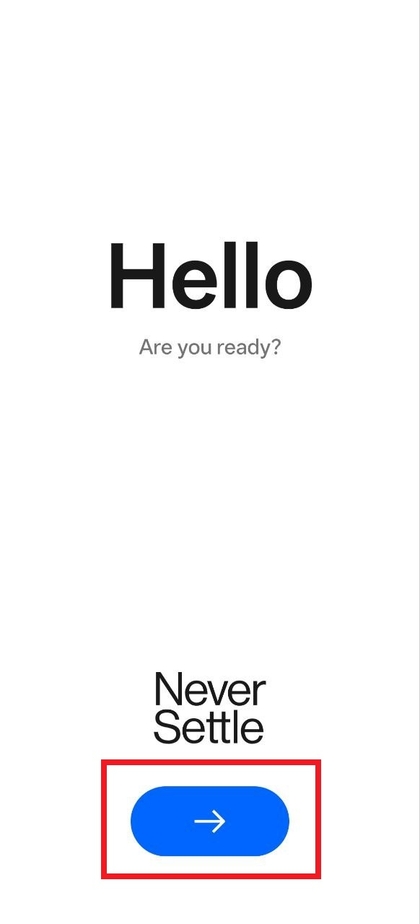 OnePlus 13R 5G Welkomstscherm