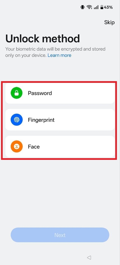 Beveiligingsconfiguratie op OnePlus 13R 5G