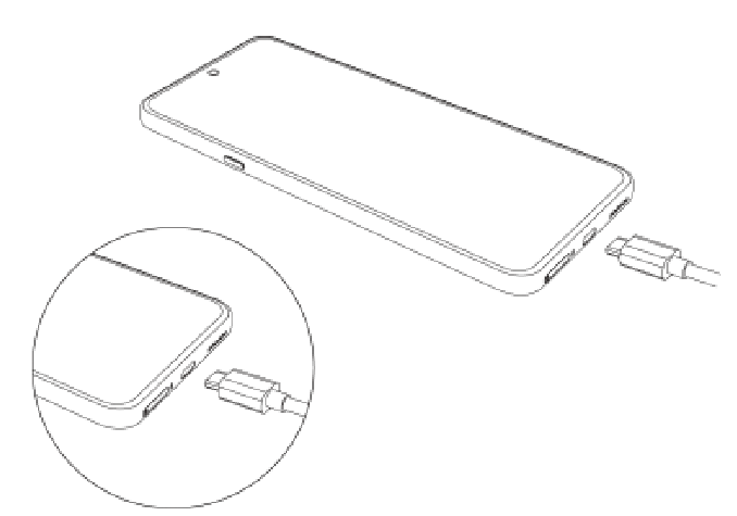 De telefoon opladen
