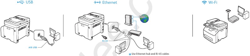 Printerverbinding selecteren