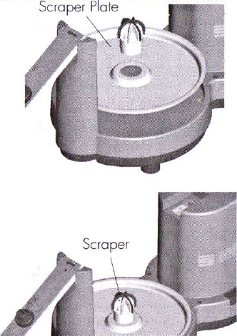 Schraper collector plaat
