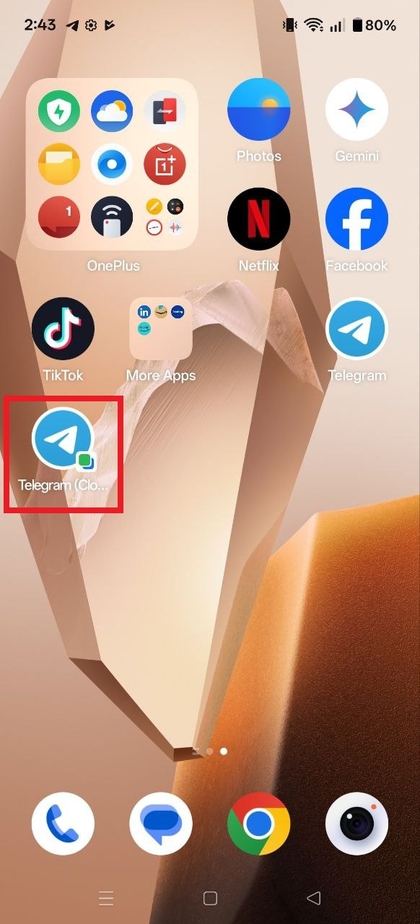 Beheer gekloonde apps op het startscherm