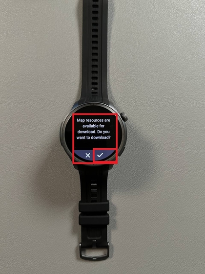 GPS-vergrendelingsbevestiging op Amazfit Balance