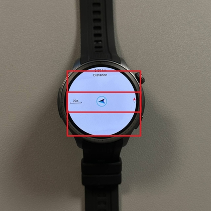 Kaartbediening op Amazfit Balance