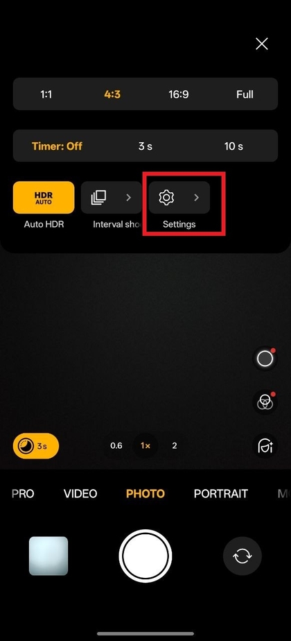 Optie voor het scannen van QR-codes zoeken in de camera-instellingen
