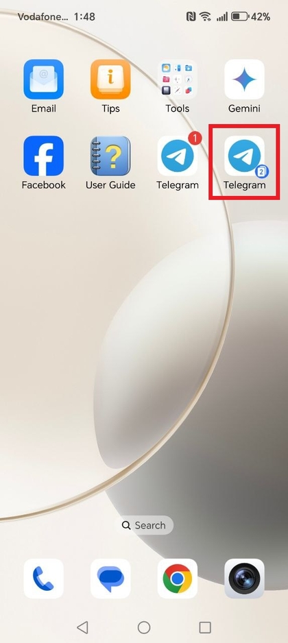 Kloonresultaat op HONOR 400 Lite