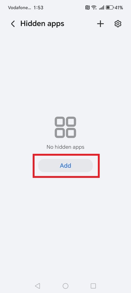 Apps selecteren om te verbergen op HONOR 400 Lite