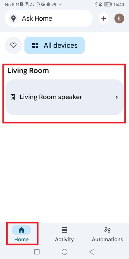Google Home-app installatiescherm