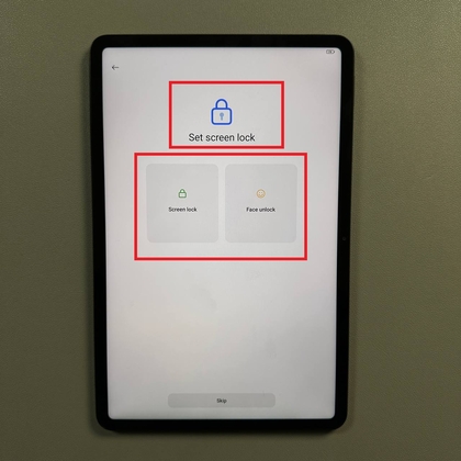 Beveiligingsopties met PIN-code, patroon en wachtwoord