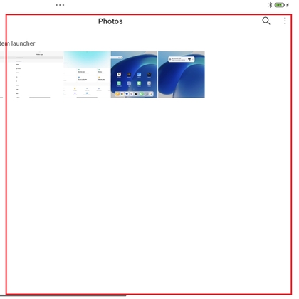 Galerij-app geopend op Xiaomi Pad 6