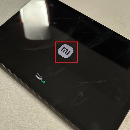 Xiaomi Pad 6 tijdens het herstartproces