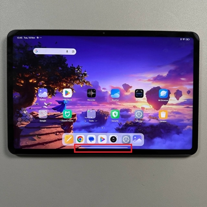 Navigatie met gebaren op Xiaomi Pad 6