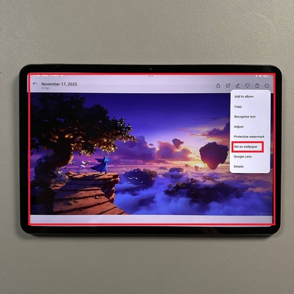 Optie om Lokale Foto's te gebruiken op Xiaomi Pad 6