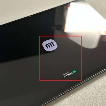 Android-logo op de Xiaomi Pad 6
