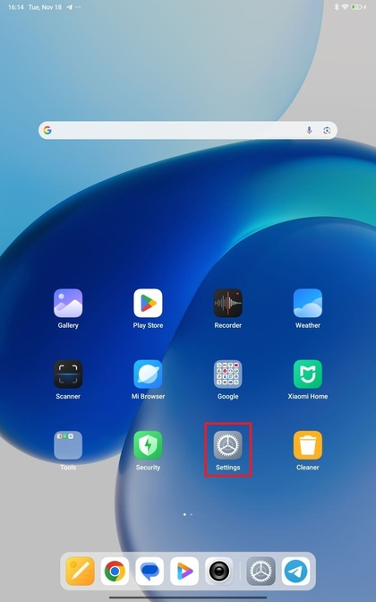 Pictogram Instellingen Redmi Pad Pro
