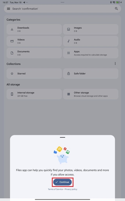 Files by Google instellen op Xiaomi Redmi Pad Pro