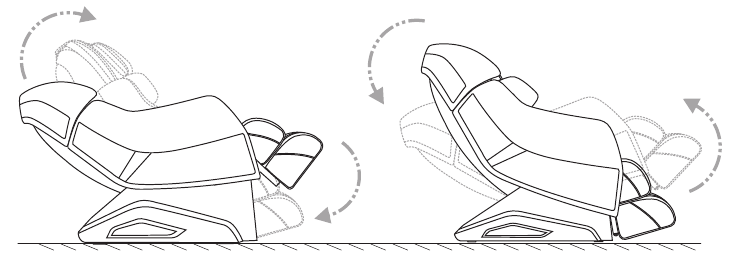 L-vormige super lange massagetrack