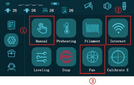 Bedieningsinterface van het beeldscherm - Stap 4