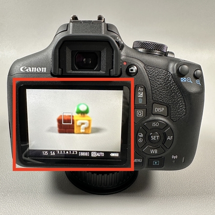 Live View-weergave op Canon-camera