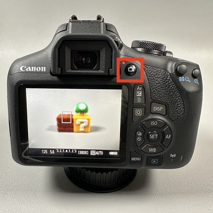 Live View openen op uw camera Canon EOS 2000D