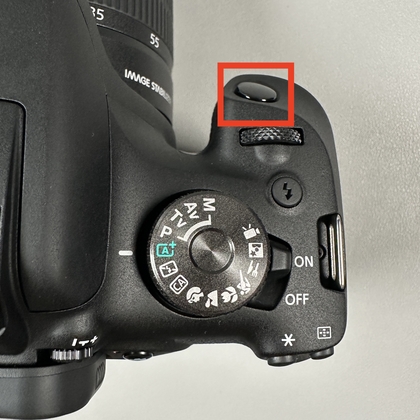 De ontspanknop half indrukken om scherp te stellen met Canon EOS 2000D