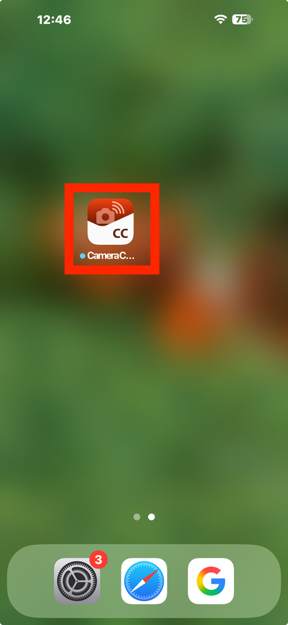 Canon Camera Connect-app op smartphonescherm