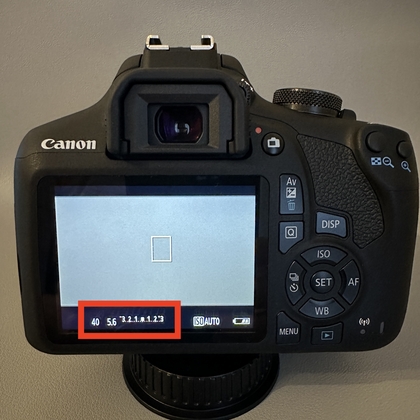 Sluitertijd aanpassen op Canon EOS 2000D